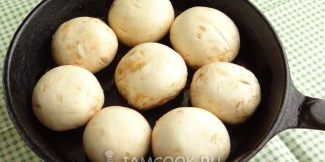 Рецепт шампиньонов, запеченных с чесноком и тимьяном