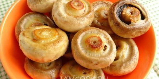 Рецепт шампиньонов, запеченных с чесноком и тимьяном