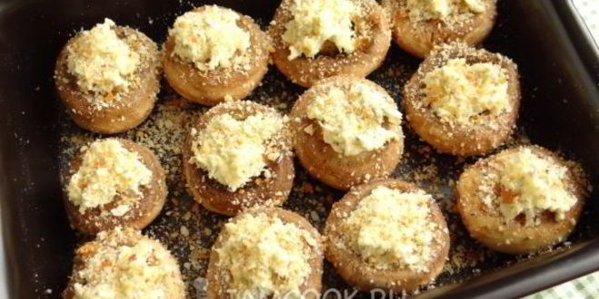 Рецепт шампиньонов, запеченных с чесноком и тимьяном