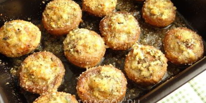 Рецепт шампиньонов, запеченных с чесноком и тимьяном