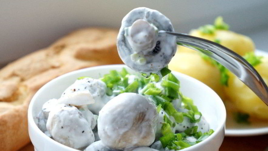 Рецепт соленых шампиньонов