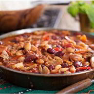 Рецепт Тушеных грибов с фасолью