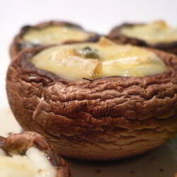 Рецепт Запеченных фаршированных шампиньонов