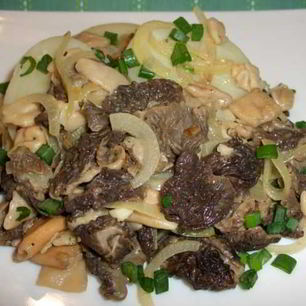 Рецепт Запеченных сморчков