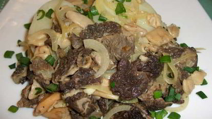 Рецепт Запеченных сморчков