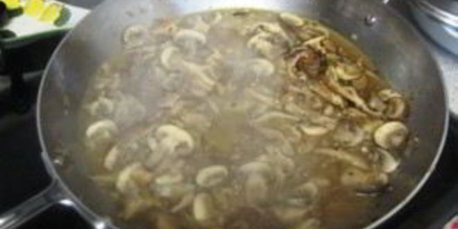 Рецепт жареных грибов с макаронами