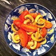 Рецепт Жареных грибов с помидорами