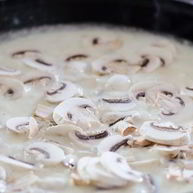 Рецепт Жареных грибов со сливками