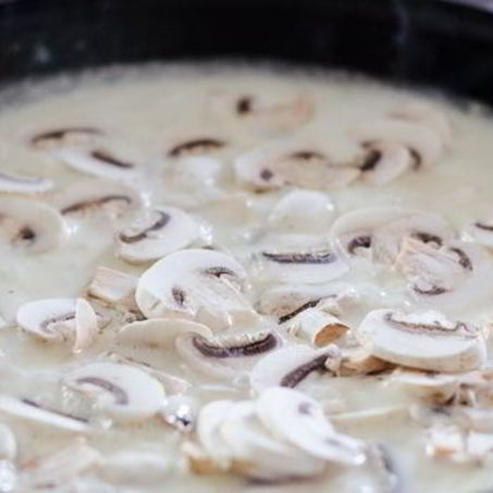 Рецепт Жареных грибов со сливками