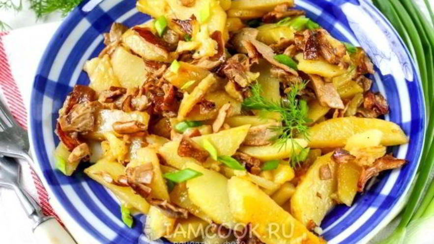 Рецепт жареных рыжиков с картошкой
