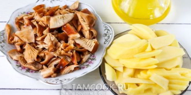 Рецепт жареных рыжиков с картошкой