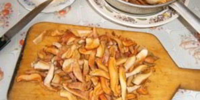 Рецепт жареных рыжиков