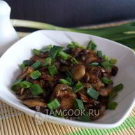 Рецепт Жареных шампиньонов с луком