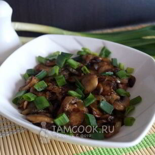 Рецепт Жареных шампиньонов с луком