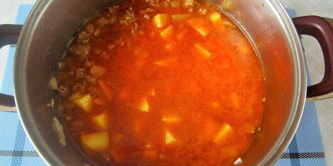 Рецепт говяжьего супа-гуляша