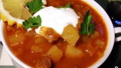 Рецепт Гуляша из говядины с картошкой