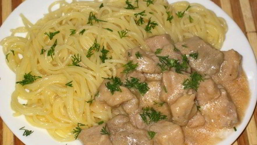 Рецепт гуляша из говядины со сливками