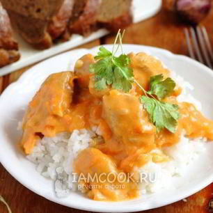 Рецепт Гуляша из индейки в мультиварке