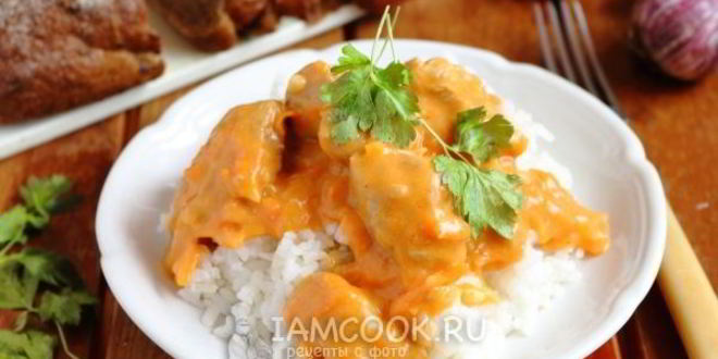 Рецепт гуляша из индейки в мультиварке