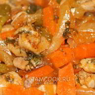 Рецепт Гуляша из курицы с подливкой