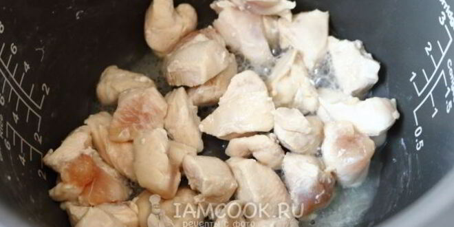 Рецепт гуляша из курицы в мультиварке