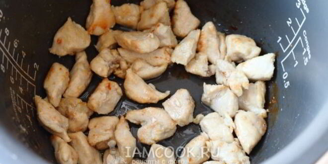 Рецепт гуляша из курицы в мультиварке