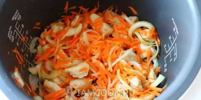 Рецепт гуляша из курицы в мультиварке