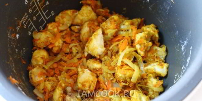 Рецепт гуляша из курицы в мультиварке