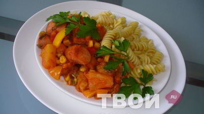 Рецепт Гуляша из сосисок