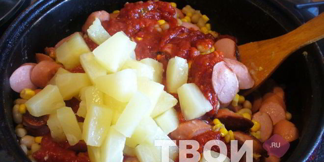 Рецепт гуляша из сосисок