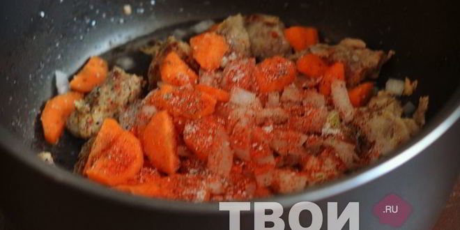 Рецепт гуляша из свинины в мультиварке