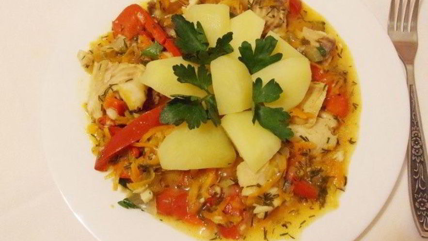 Рецепт гуляша из тилапии