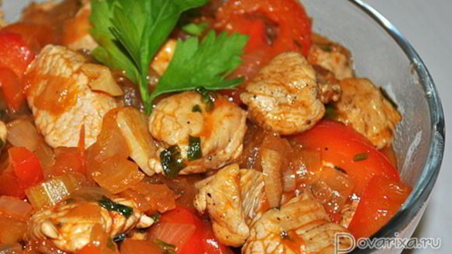 Рецепт гуляша с мясом индейки