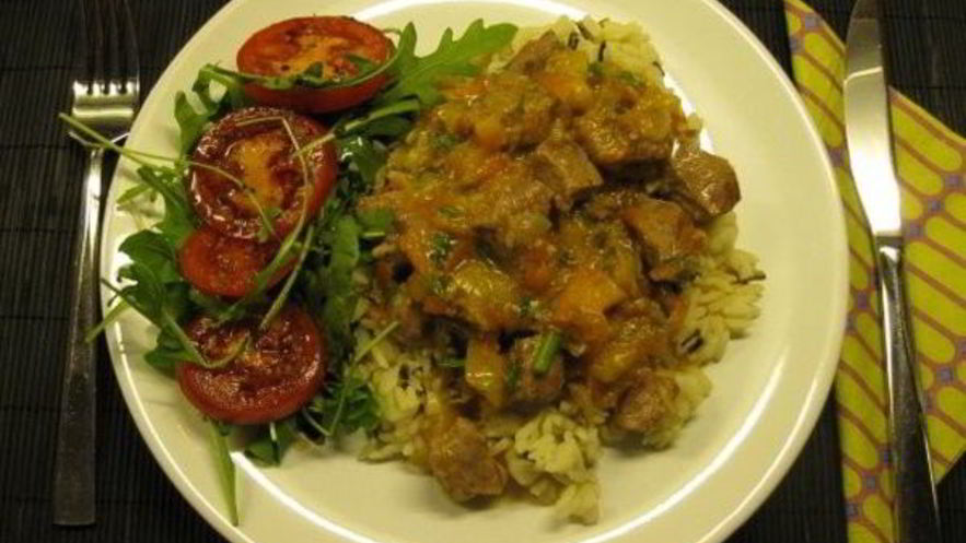 Рецепт гуляша с рисом