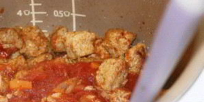 Рецепт гуляша соевого с помидорами