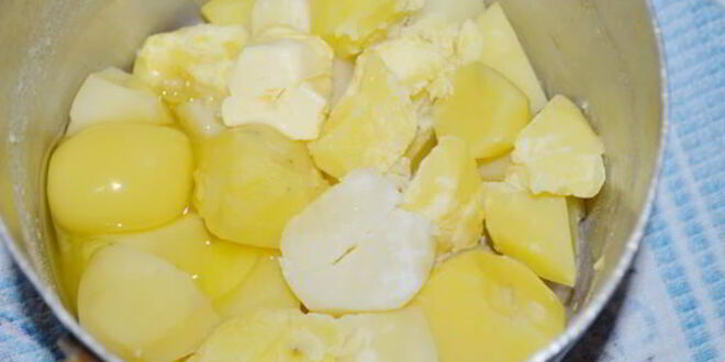 Рецепт картофельных клецек с гуляшом из свинины