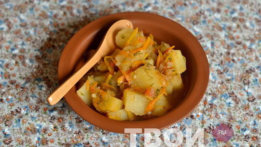 Рецепт постного картофельного гуляша