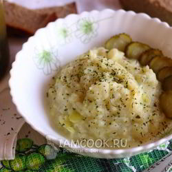 Рецепт Картофельно-кабачкового пюре с сыром