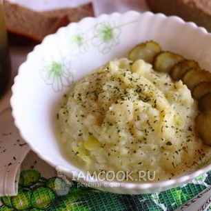 Рецепт Картофельно-кабачкового пюре с сыром