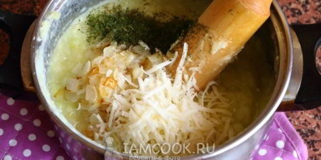 Рецепт картофельно-кабачкового пюре с сыром