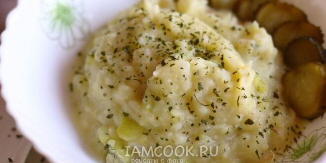 Рецепт картофельно-кабачкового пюре с сыром