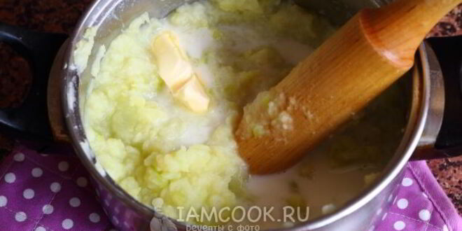 Рецепт картофельно-кабачкового пюре с сыром