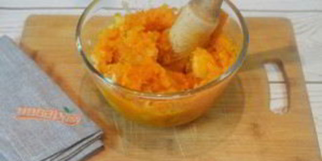 Рецепт картофельного пюре из батата с зеленью