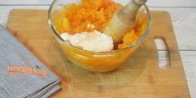 Рецепт картофельного пюре из батата с зеленью