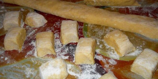 Рецепт картофельных ньокков с грибной подливкой