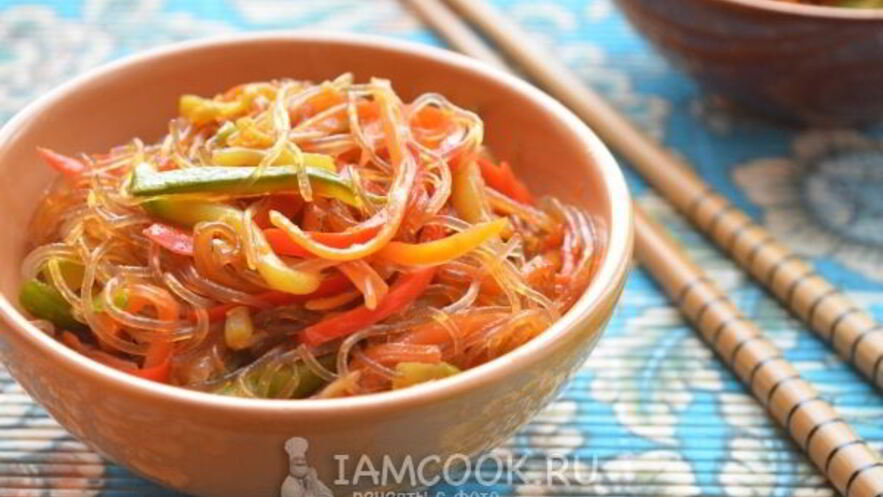 Рецепт китайской лапши с овощами