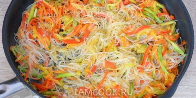 Рецепт китайской лапши с овощами