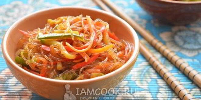 Рецепт китайской лапши с овощами