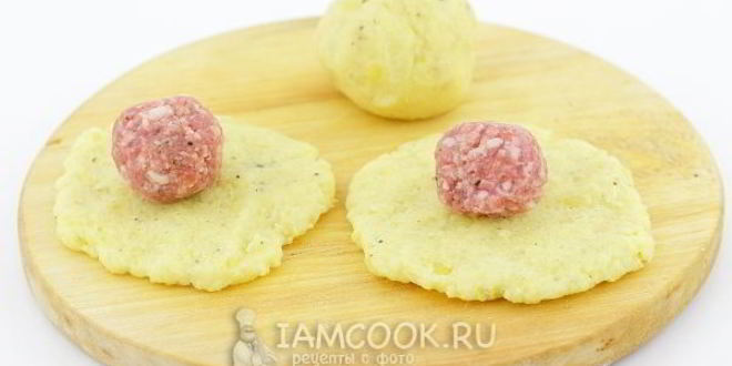 Рецепт клецек картофельных с мясом