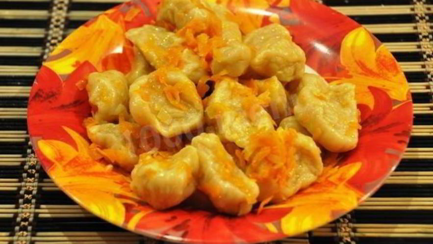 Рецепт клецек на молоке с морковью